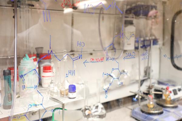 Molecules written on a see-through wall